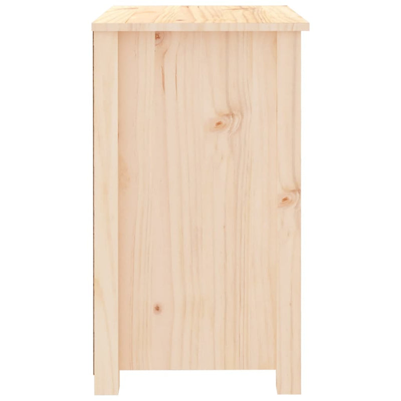 vidaXL Bedside Cabinets 2 pcs Black 50x35x61.5 cm Solid Wood Pine