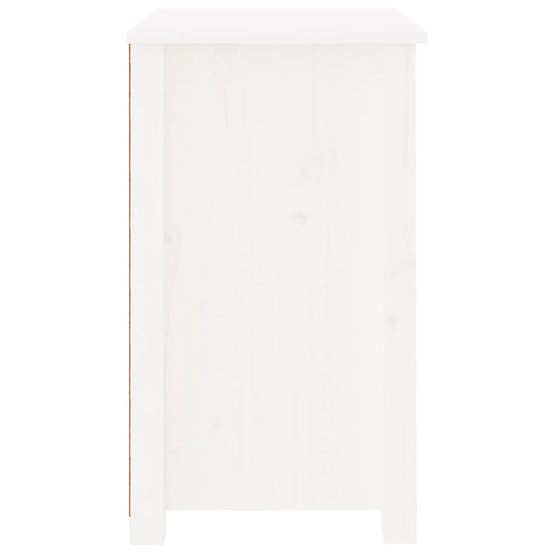 vidaXL Bedside Cabinets 2 pcs Black 50x35x61.5 cm Solid Wood Pine