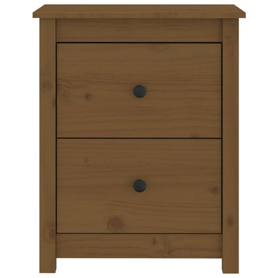 vidaXL Bedside Cabinets 2 pcs Black 50x35x61.5 cm Solid Wood Pine