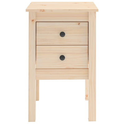 vidaXL Bedside Cabinets 2 pcs Black 40x35x61.5 cm Solid Wood Pine