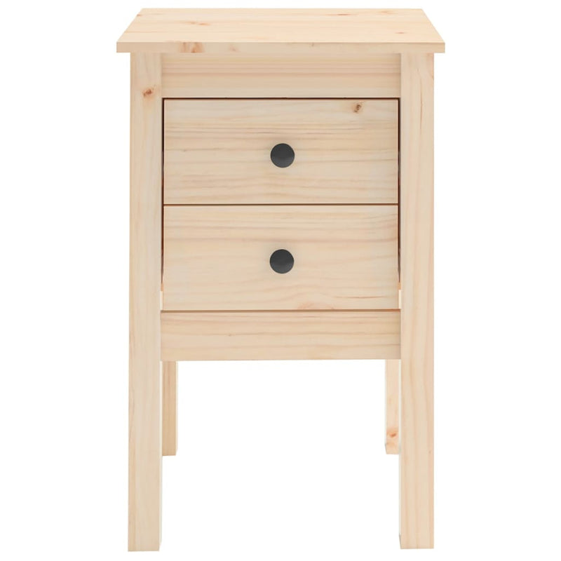 vidaXL Bedside Cabinets 2 pcs Black 40x35x61.5 cm Solid Wood Pine