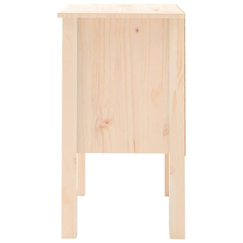 vidaXL Bedside Cabinets 2 pcs Black 40x35x61.5 cm Solid Wood Pine