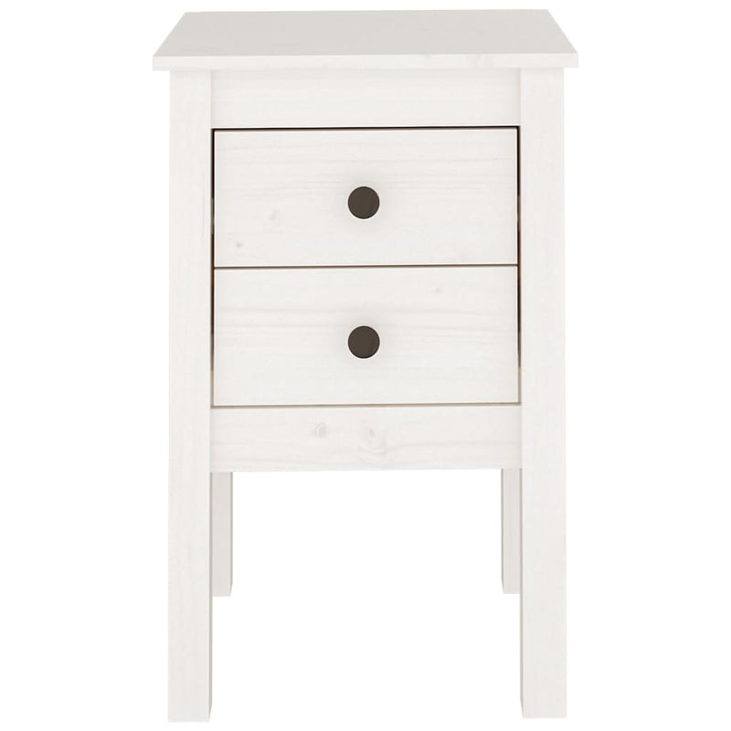 vidaXL Bedside Cabinets 2 pcs Black 40x35x61.5 cm Solid Wood Pine