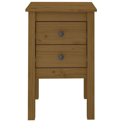 vidaXL Bedside Cabinet Black 40x35x61.5 cm Solid Wood Pine