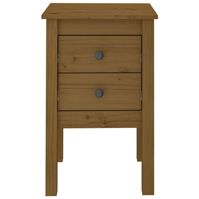 vidaXL Bedside Cabinets 2 pcs Black 40x35x61.5 cm Solid Wood Pine