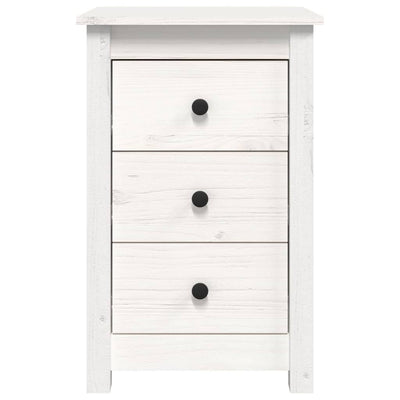 vidaXL Bedside Cabinets 2 pcs Black 40x35x61.5 cm Solid Wood Pine