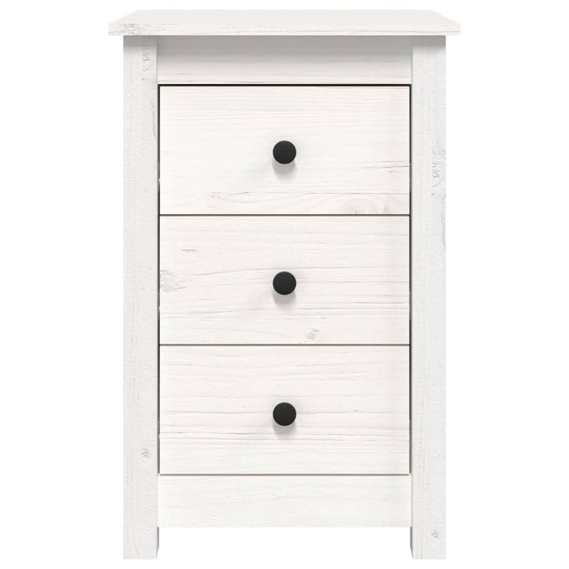 vidaXL Bedside Cabinets 2 pcs Black 40x35x61.5 cm Solid Wood Pine