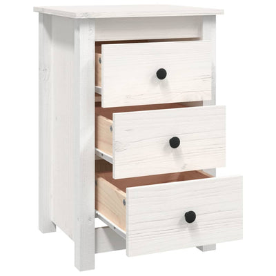 vidaXL Bedside Cabinets 2 pcs Black 40x35x61.5 cm Solid Wood Pine