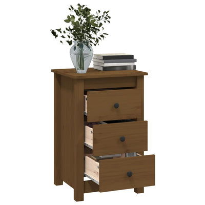 vidaXL Bedside Cabinets 2 pcs Black 40x35x61.5 cm Solid Wood Pine