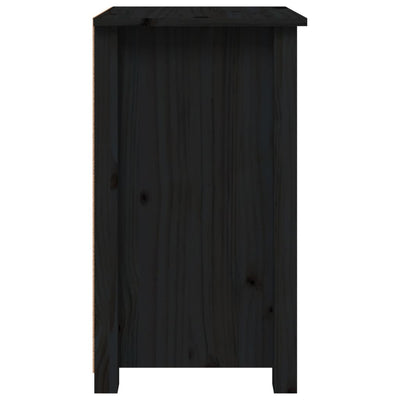 vidaXL Bedside Cabinets 2 pcs Black 40x35x61.5 cm Solid Wood Pine