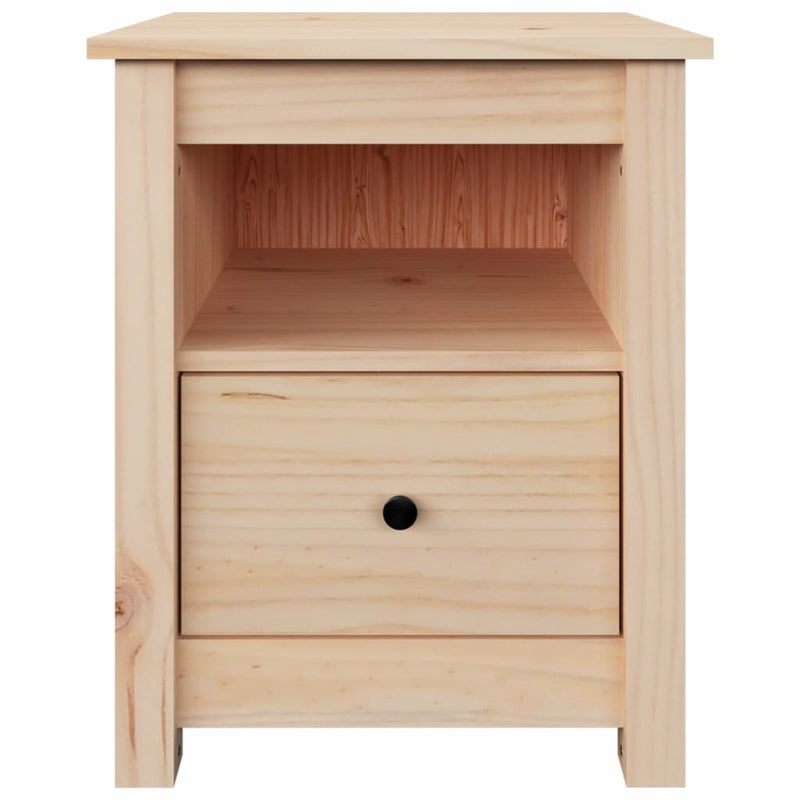 vidaXL Bedside Cabinets 2 pcs Black 40x35x49 cm Solid Wood Pine
