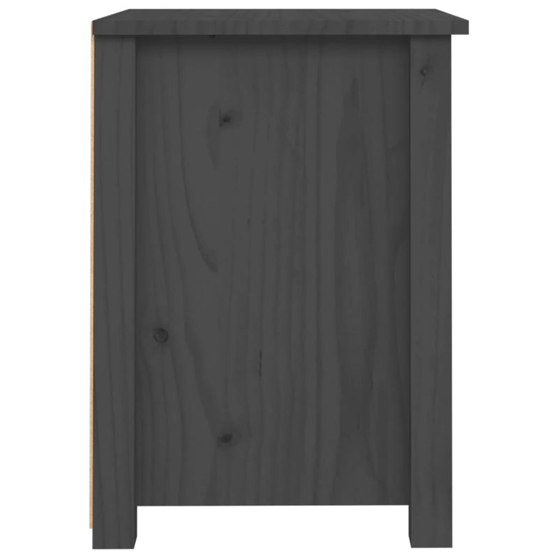 vidaXL Bedside Cabinets 2 pcs Black 40x35x49 cm Solid Wood Pine