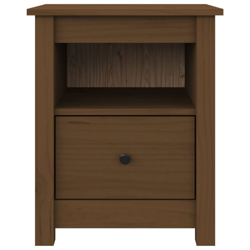 vidaXL Bedside Cabinets 2 pcs Black 40x35x49 cm Solid Wood Pine