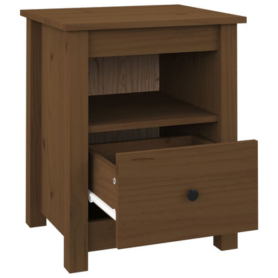 vidaXL Bedside Cabinets 2 pcs Black 40x35x49 cm Solid Wood Pine