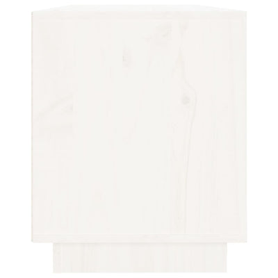 vidaXL TV Cabinet Black 110.5x35x44 cm Solid Wood Pine