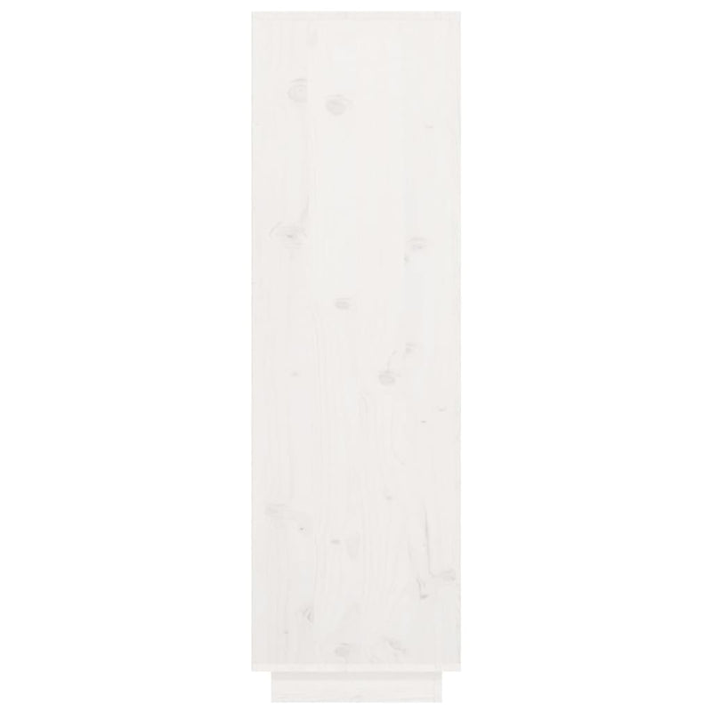 vidaXL Highboard Black 38x35x117 cm Solid Wood Pine