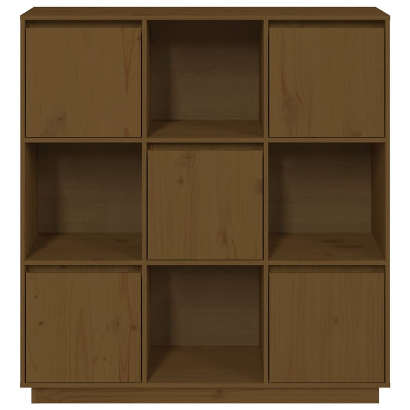 vidaXL Highboard Black 110.5x35x117 cm Solid Wood Pine