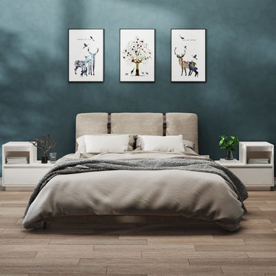 vidaXL Bedside Cabinets 2 pcs Black 60x34x51 cm Solid Wood Pine