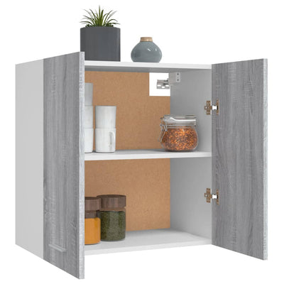 vidaXL Hanging Cabinet Lyon Grey Sonoma 60x31x60 cm Engineered Wood