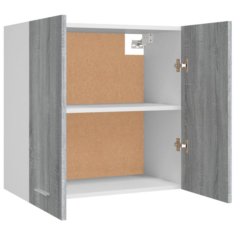 vidaXL Hanging Cabinet Lyon Grey Sonoma 60x31x60 cm Engineered Wood