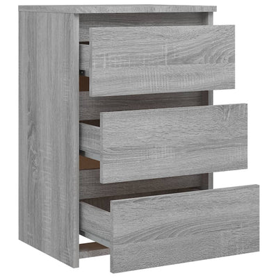vidaXL Bed Cabinets 2 pcs  Grey Sonoma 40x35x62.5 cm Engineered Wood