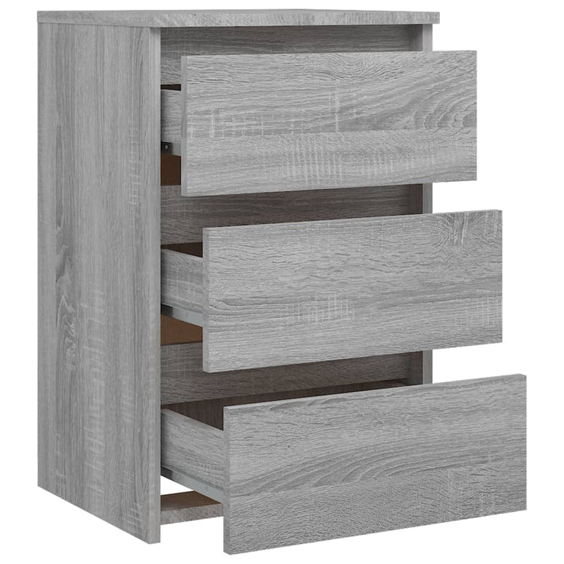 vidaXL Bed Cabinets 2 pcs  Grey Sonoma 40x35x62.5 cm Engineered Wood