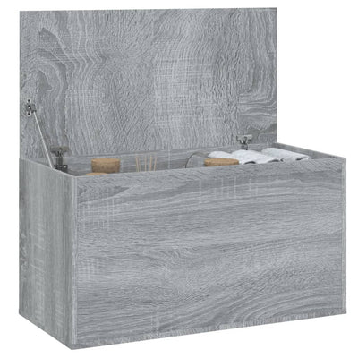 vidaXL Storage Chest Grey Sonoma 84x42x46 cm Engineered Wood