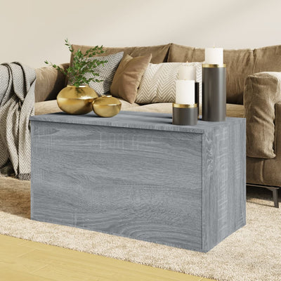 vidaXL Storage Chest Grey Sonoma 84x42x46 cm Engineered Wood