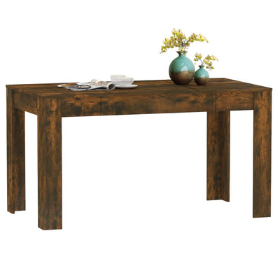 vidaXL Dining Table Grey Sonoma 140x74.5x76 cm Engineered Wood