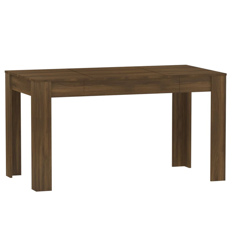 vidaXL Dining Table Grey Sonoma 140x74.5x76 cm Engineered Wood