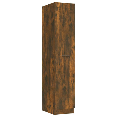 vidaXL Apothecary Cabinet Smoked Oak 30x42.5x150 cm Engineered Wood
