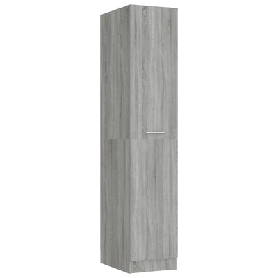 vidaXL Apothecary Cabinet Smoked Oak 30x42.5x150 cm Engineered Wood