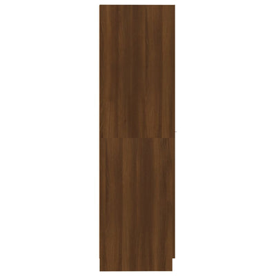 vidaXL Apothecary Cabinet Smoked Oak 30x42.5x150 cm Engineered Wood
