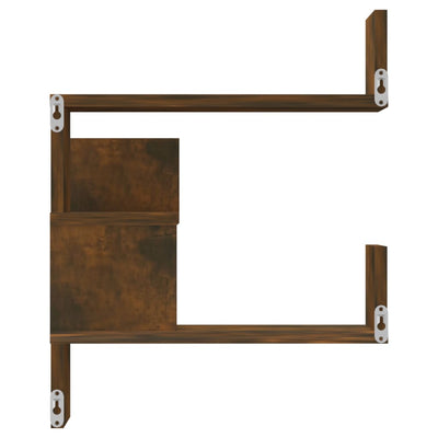 vidaXL Wall Corner Shelves 2 pcs Grey Sonoma 40x40x50 cm Engineered Wood