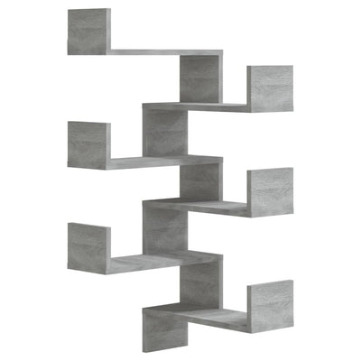vidaXL Wall Corner Shelves 2 pcs Grey Sonoma 40x40x50 cm Engineered Wood