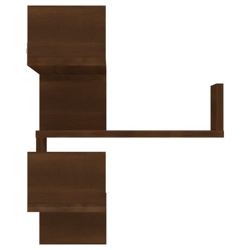 vidaXL Wall Corner Shelves 2 pcs Grey Sonoma 40x40x50 cm Engineered Wood