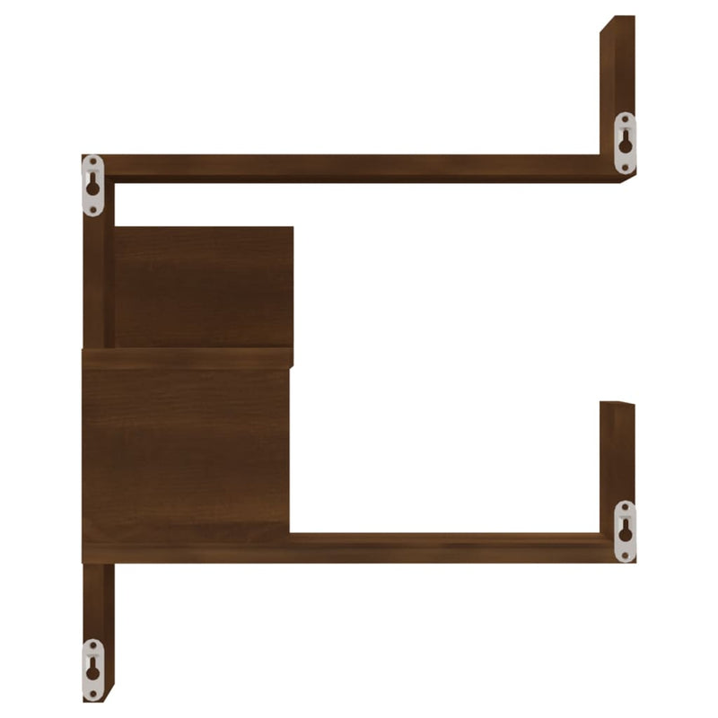 vidaXL Wall Corner Shelves 2 pcs Grey Sonoma 40x40x50 cm Engineered Wood
