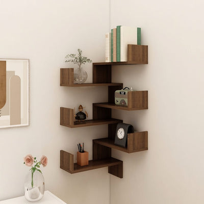 vidaXL Wall Corner Shelves 2 pcs Grey Sonoma 40x40x50 cm Engineered Wood