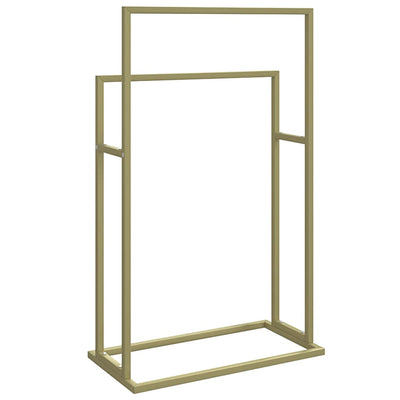 vidaXL Freestanding Towel Rack Gold 48x24x78.5 cm Iron