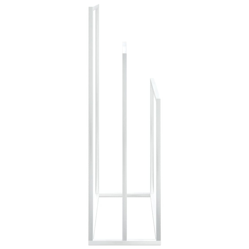 vidaXL Freestanding Towel Rack Black 48x24x79 cm Iron