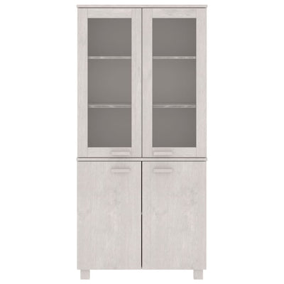 vidaXL Highboard "HAMAR" Solid Wood Pine White