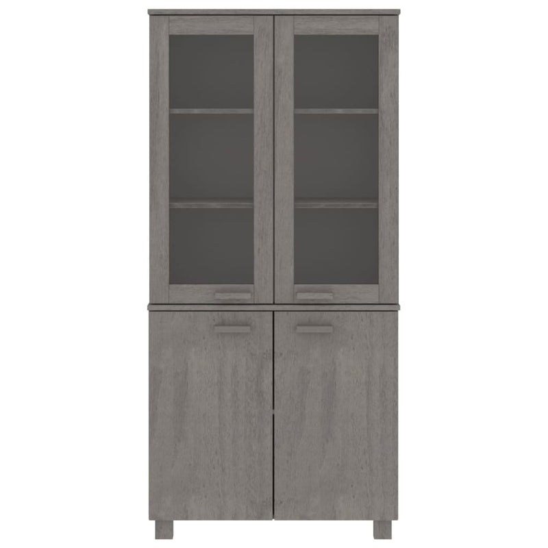 vidaXL Highboard "HAMAR" Solid Wood Pine White