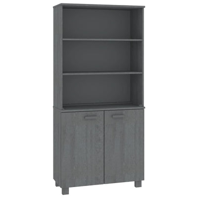 vidaXL Highboard "HAMAR" Solid Wood Pine Light Grey