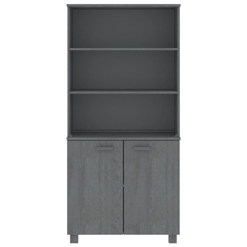 vidaXL Highboard "HAMAR" Solid Wood Pine Light Grey