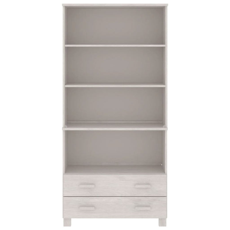 vidaXL Highboard "HAMAR" Solid Wood Pine White