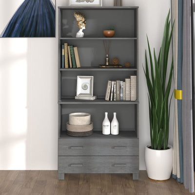 vidaXL Highboard "HAMAR" Solid Wood Pine White