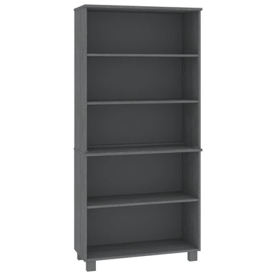 vidaXL Highboard "HAMAR" Solid Wood Pine Dark Grey