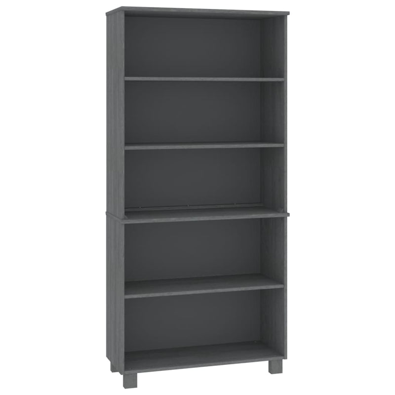 vidaXL Highboard "HAMAR" Solid Wood Pine Dark Grey