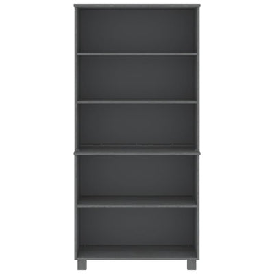 vidaXL Highboard "HAMAR" Solid Wood Pine Dark Grey