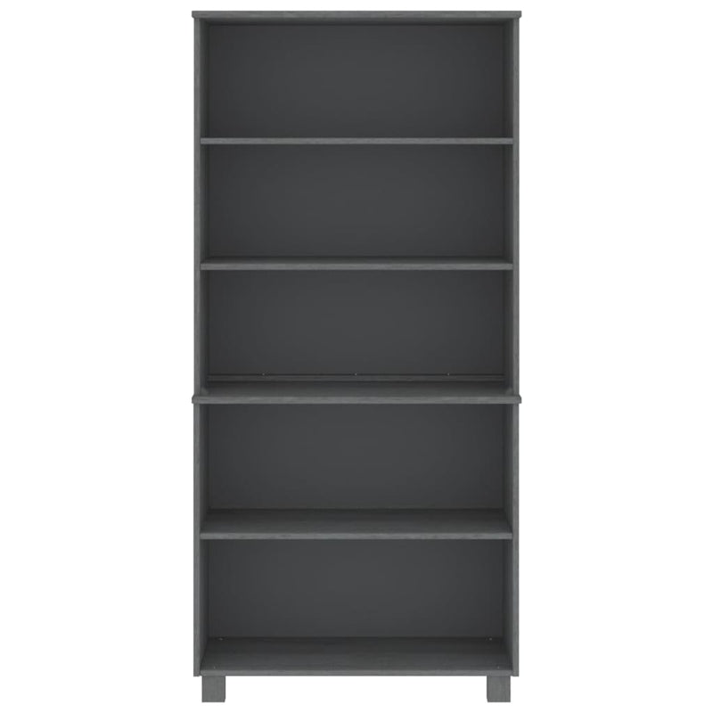 vidaXL Highboard "HAMAR" Solid Wood Pine Dark Grey